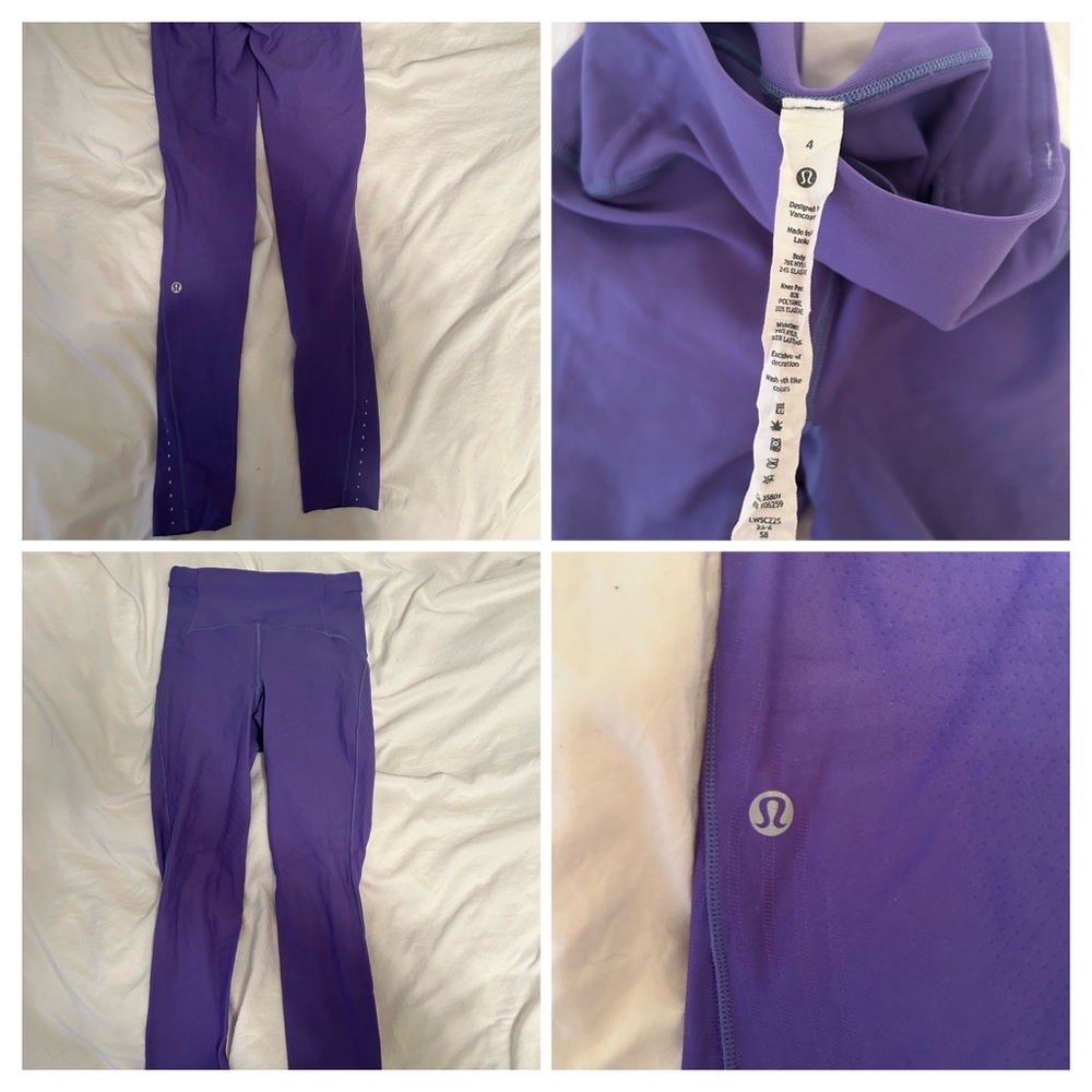 Lululemon size 4 senseknit high rise in charged indigo